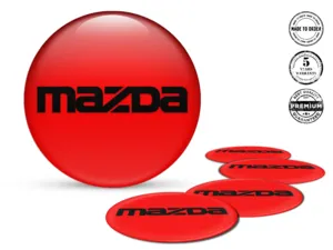 Mazda Dome-Sticker-Logo Premium Silikon-Design